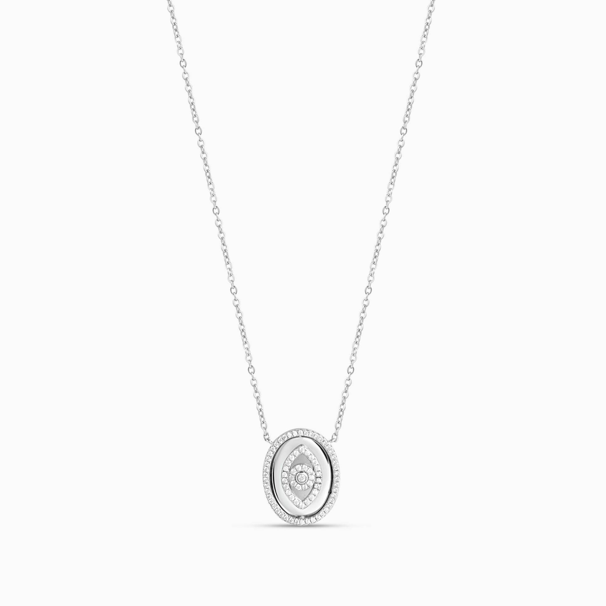 Lunara Halo Eye Necklace