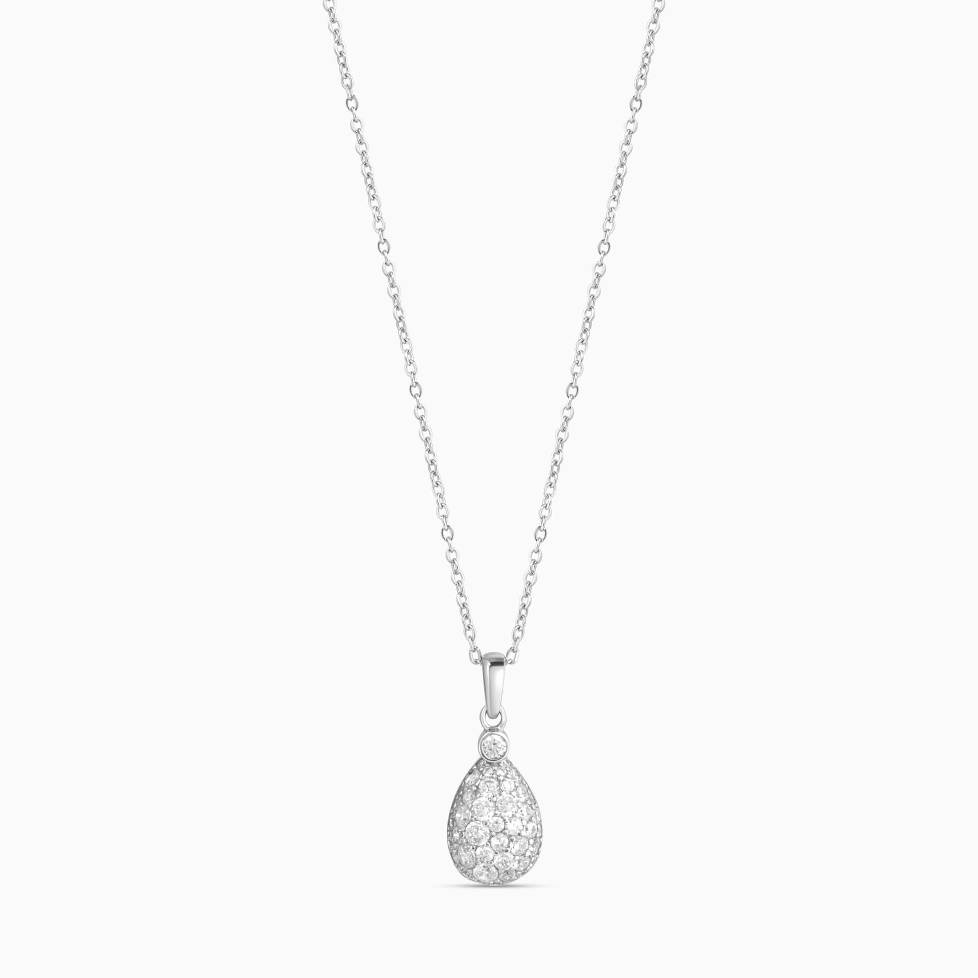 Elara Teardrop Pavé Pendant