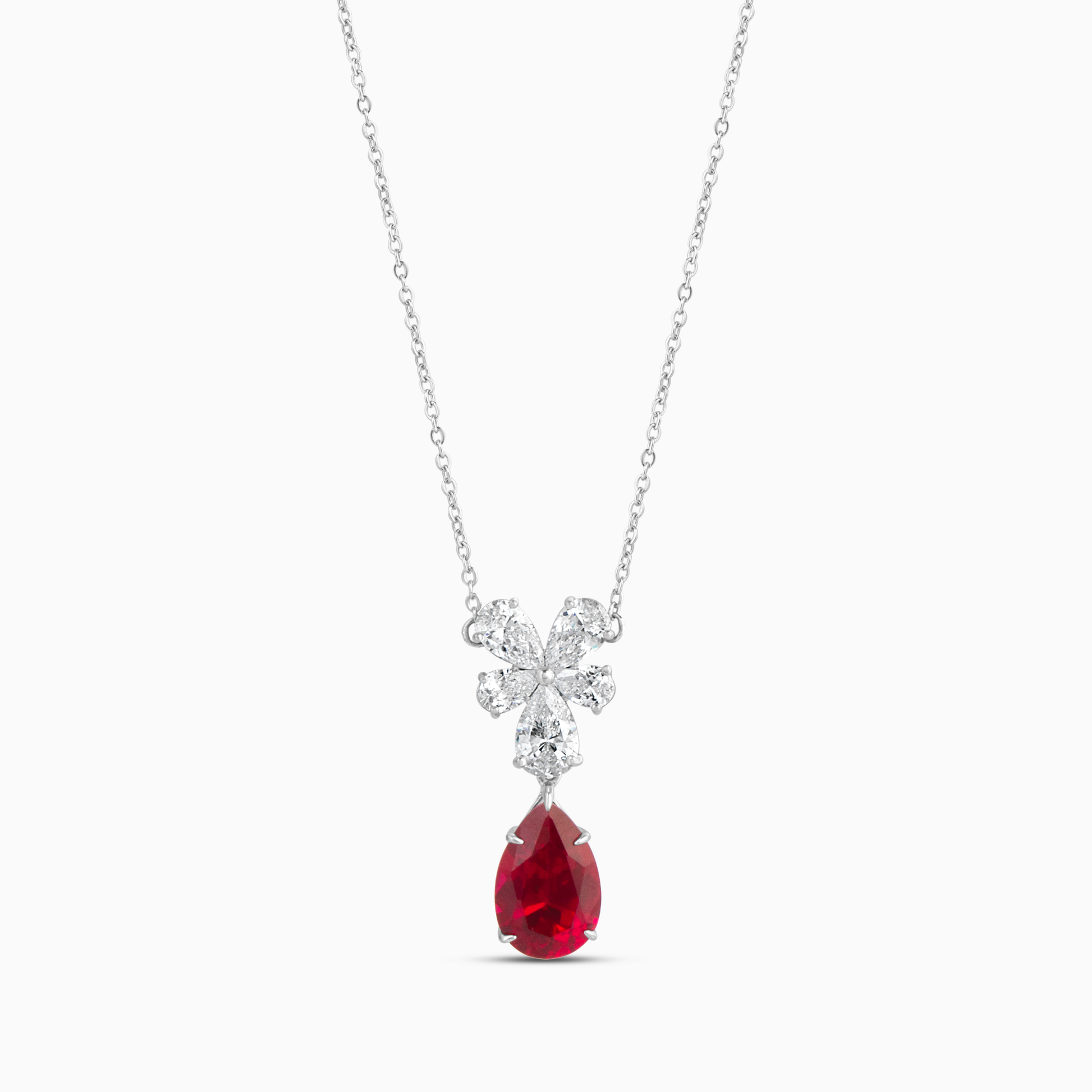 Ruby Bloom Necklace