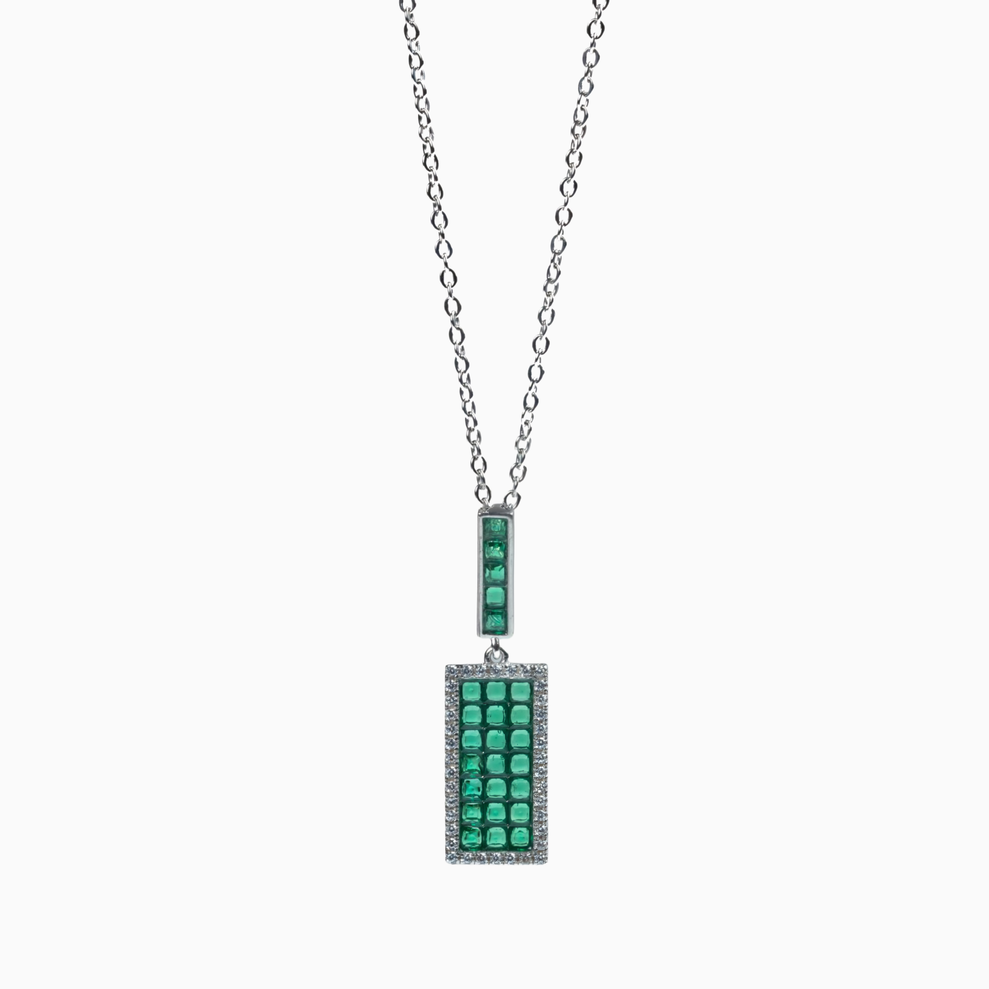 Emerald Mosaic Luxe Necklace