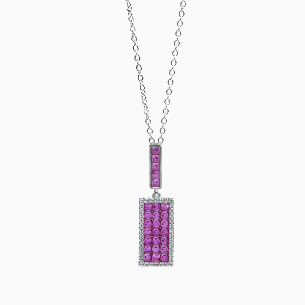 Celeste Pink Luxe Pendant Necklace