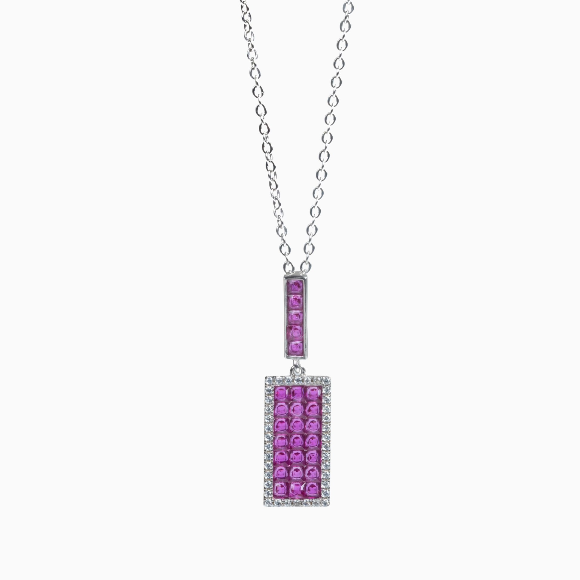 Celeste Pink Luxe Pendant Necklace