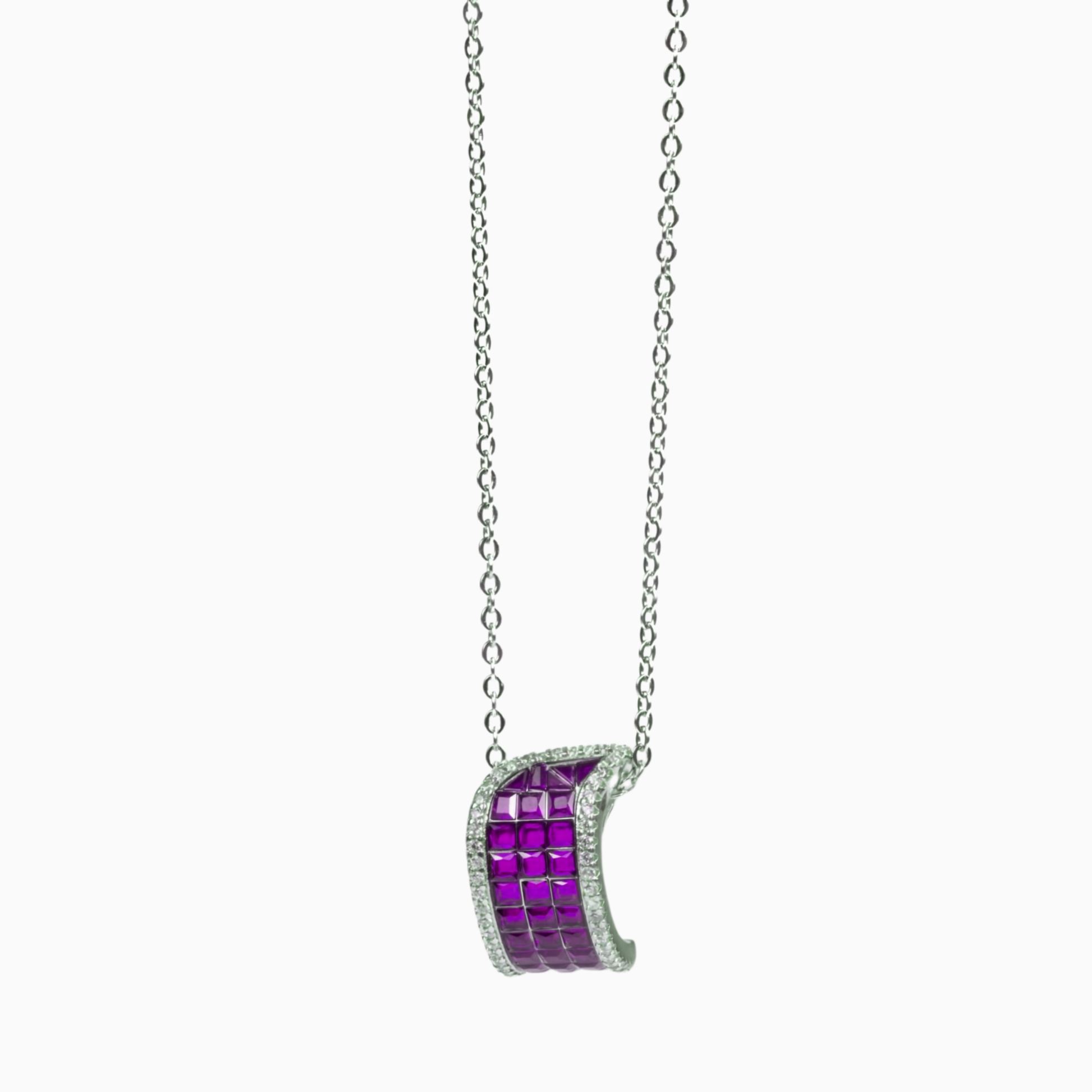 Seren Pink Curve Necklace