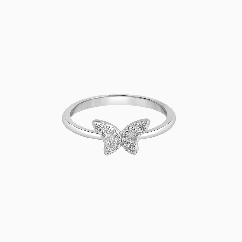 Silver Butterfly Ring