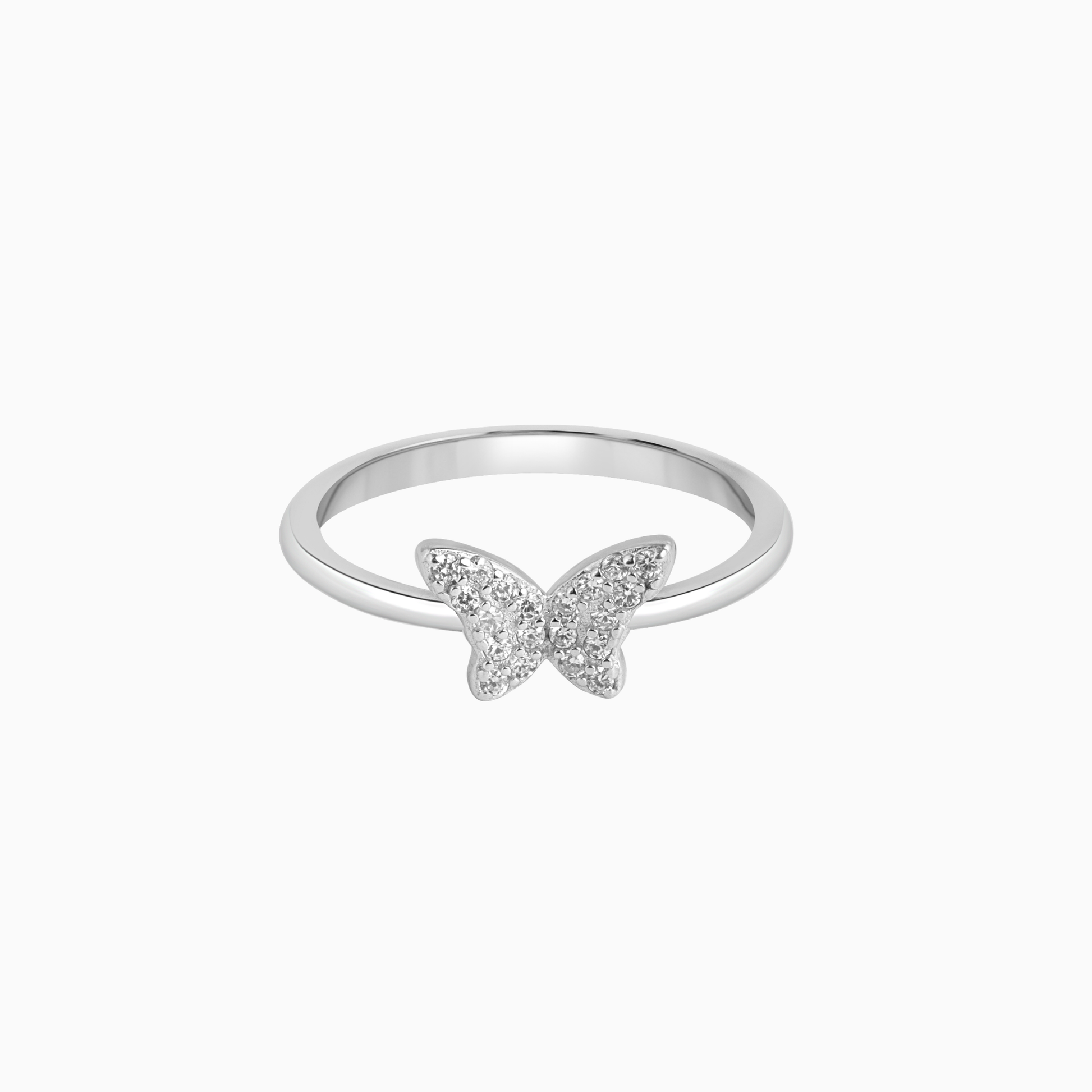 Silver Butterfly Ring