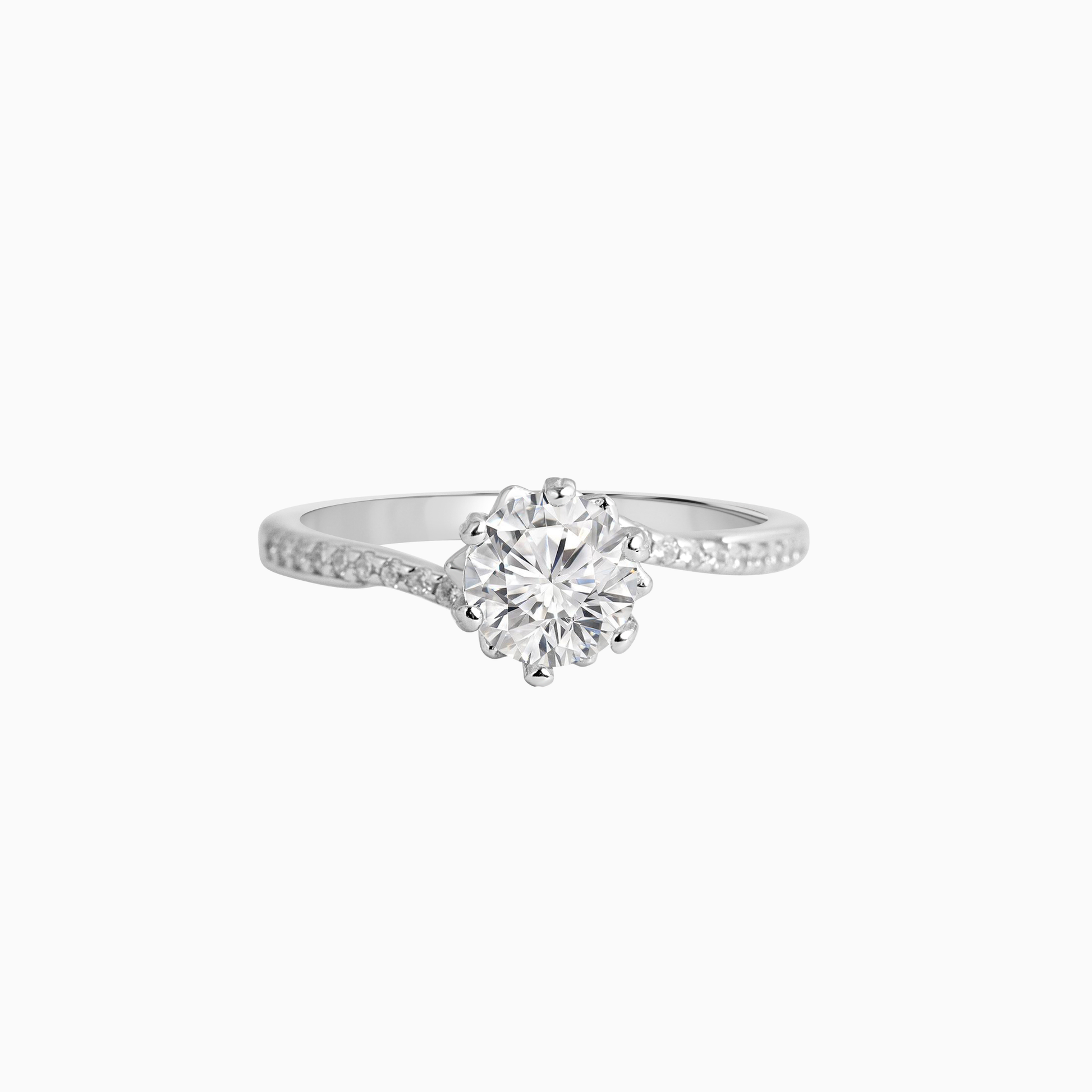 Luna Solitaire Ring
