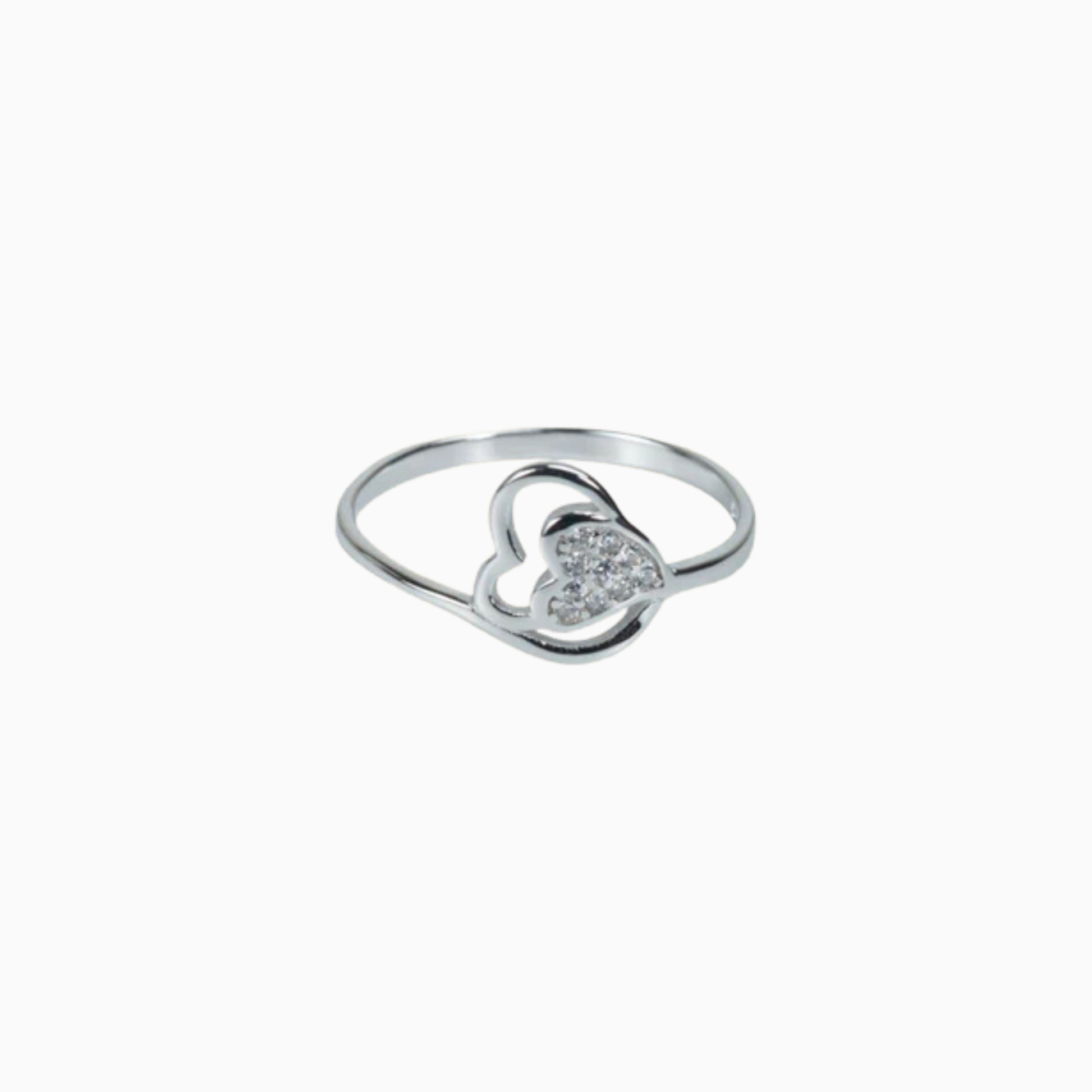 Infinity Heart Sparkle Ring