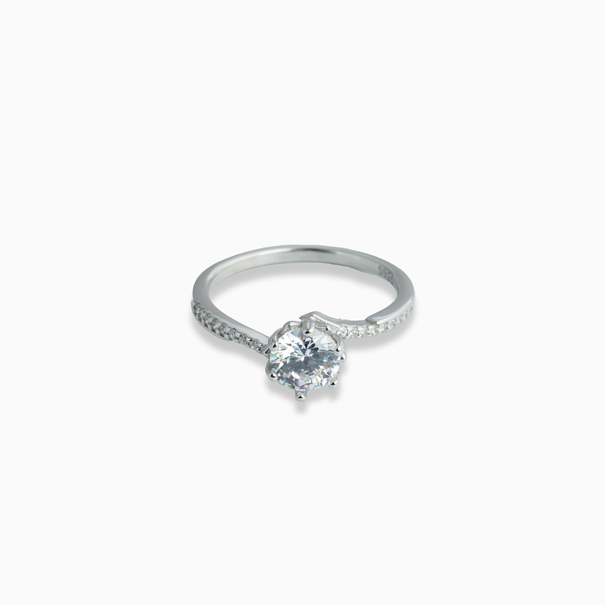 Luna Solitaire Ring