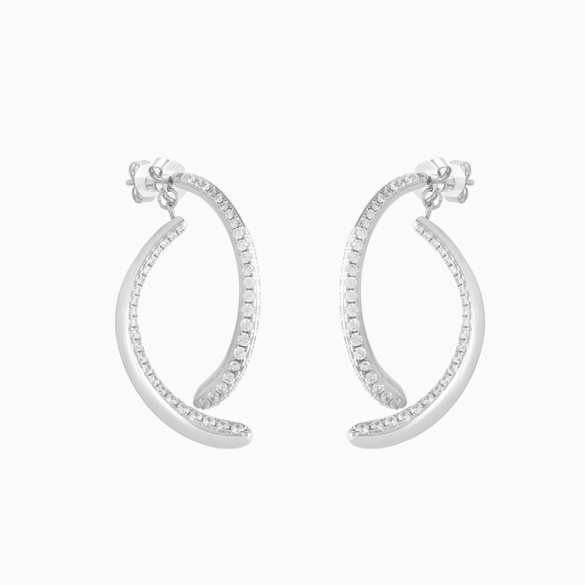 Lunara Curve Statement Earrings