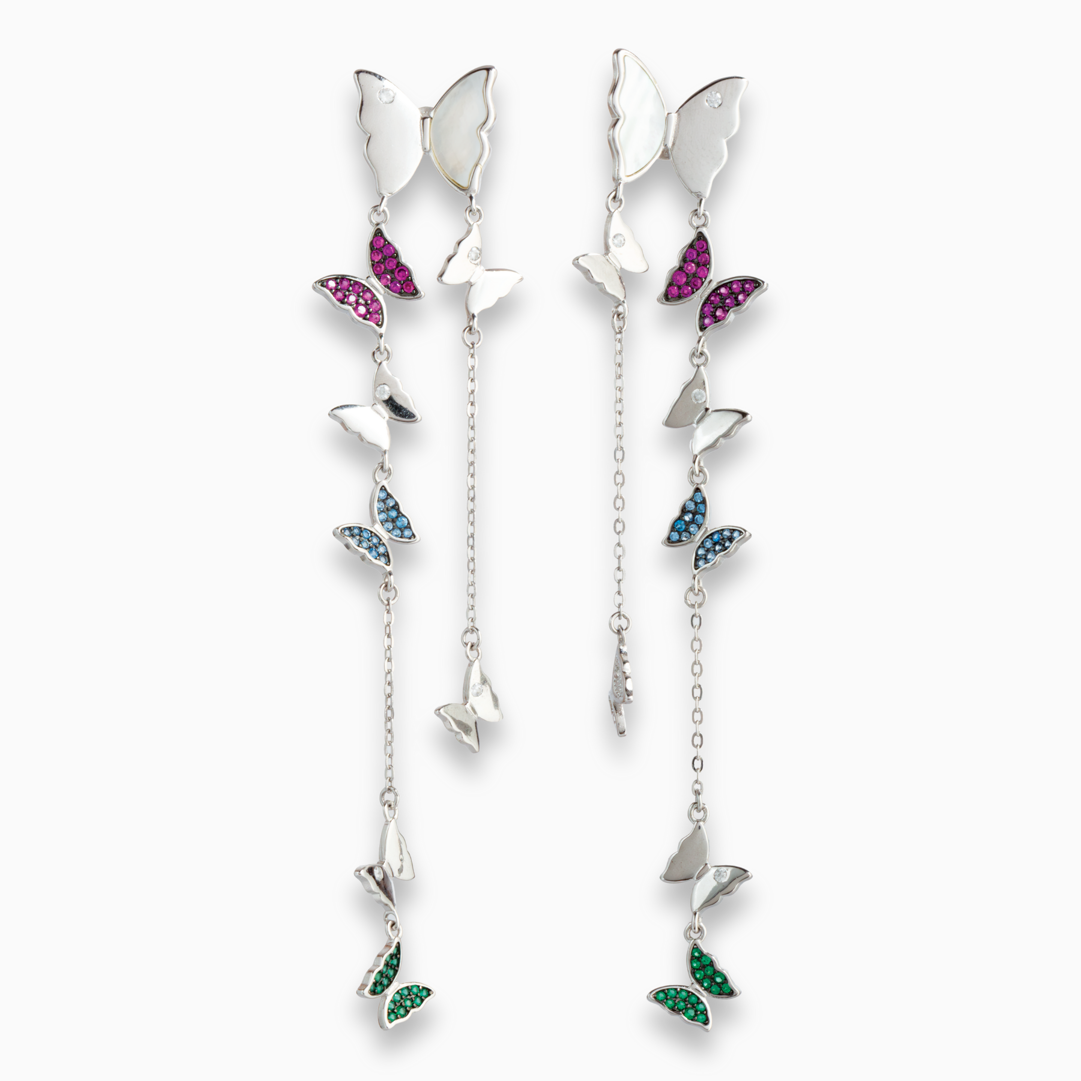 Celestia Butterfly Cascade Earrings