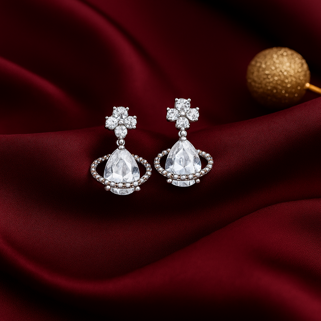 Celestia Crown Drop Studs
