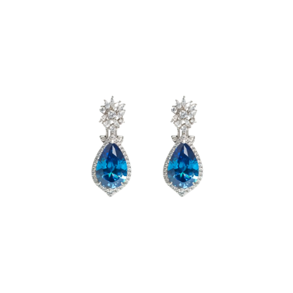 Sapphire Raindrop Earrings