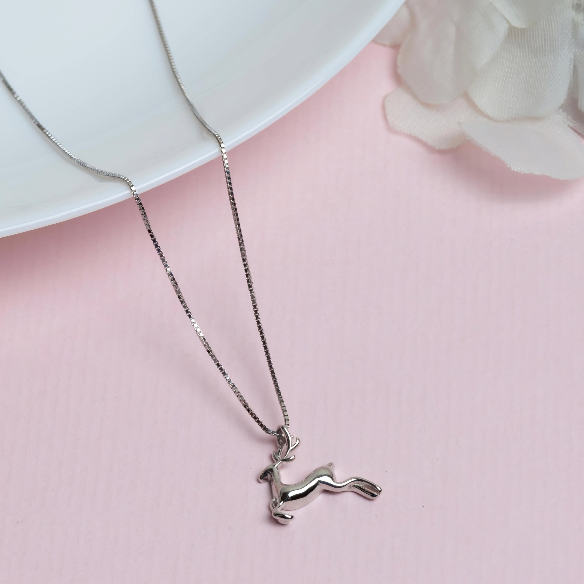 Celeste Deer Pendant Necklace