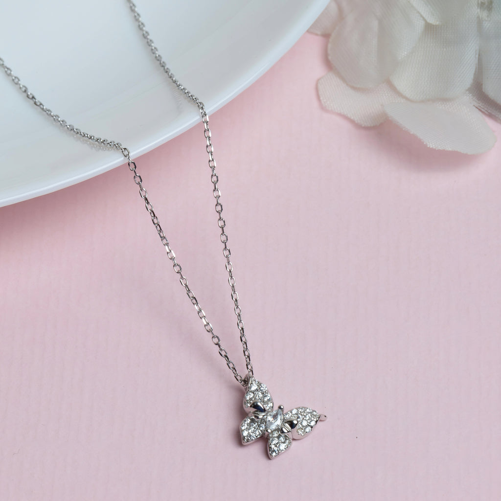 Luna Butterfly Pendant Necklace