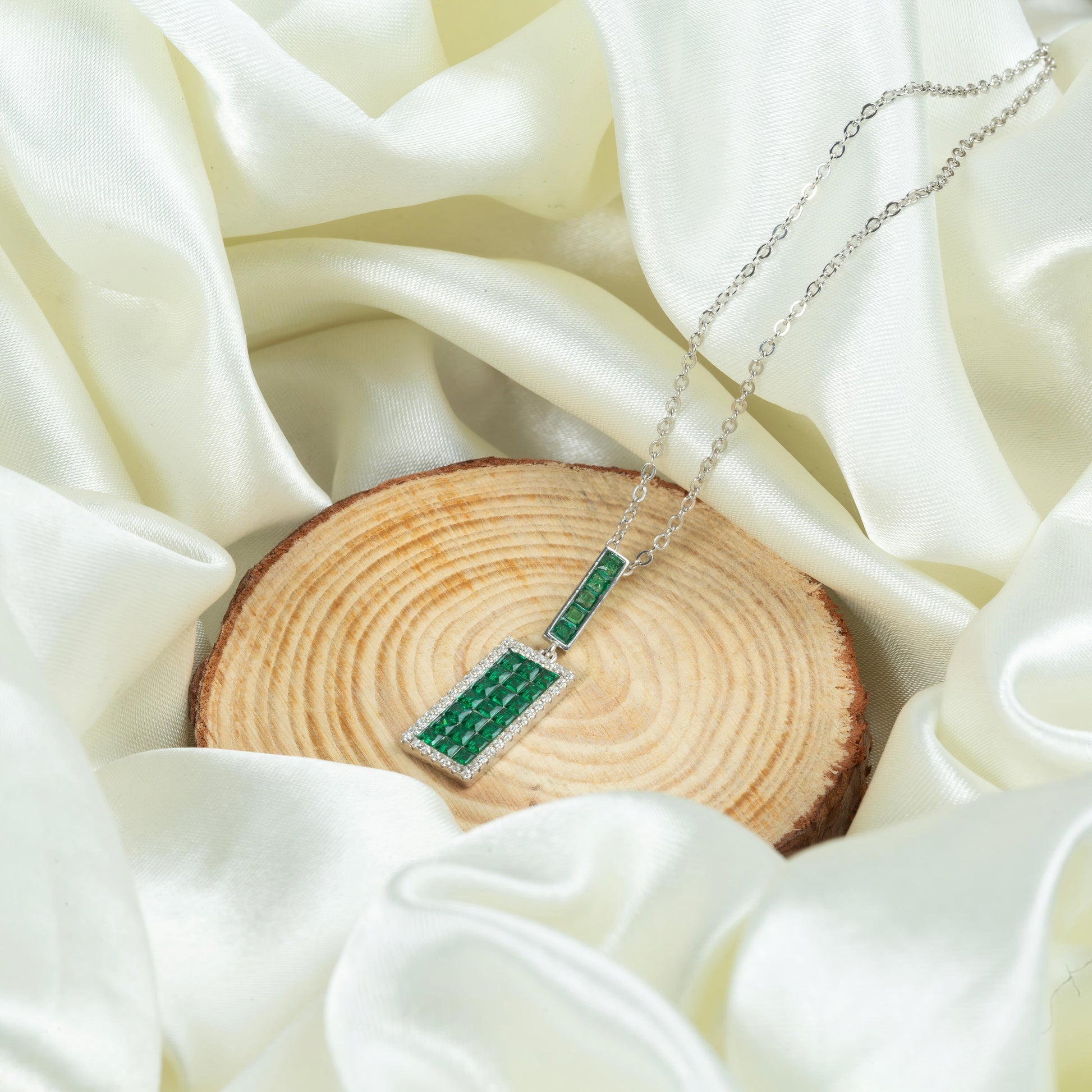 Emerald Mosaic Luxe Necklace