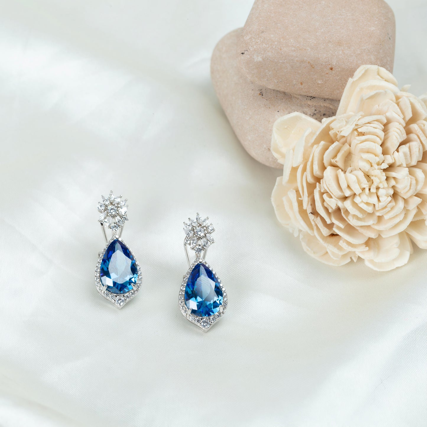 Sapphire Raindrop Earrings