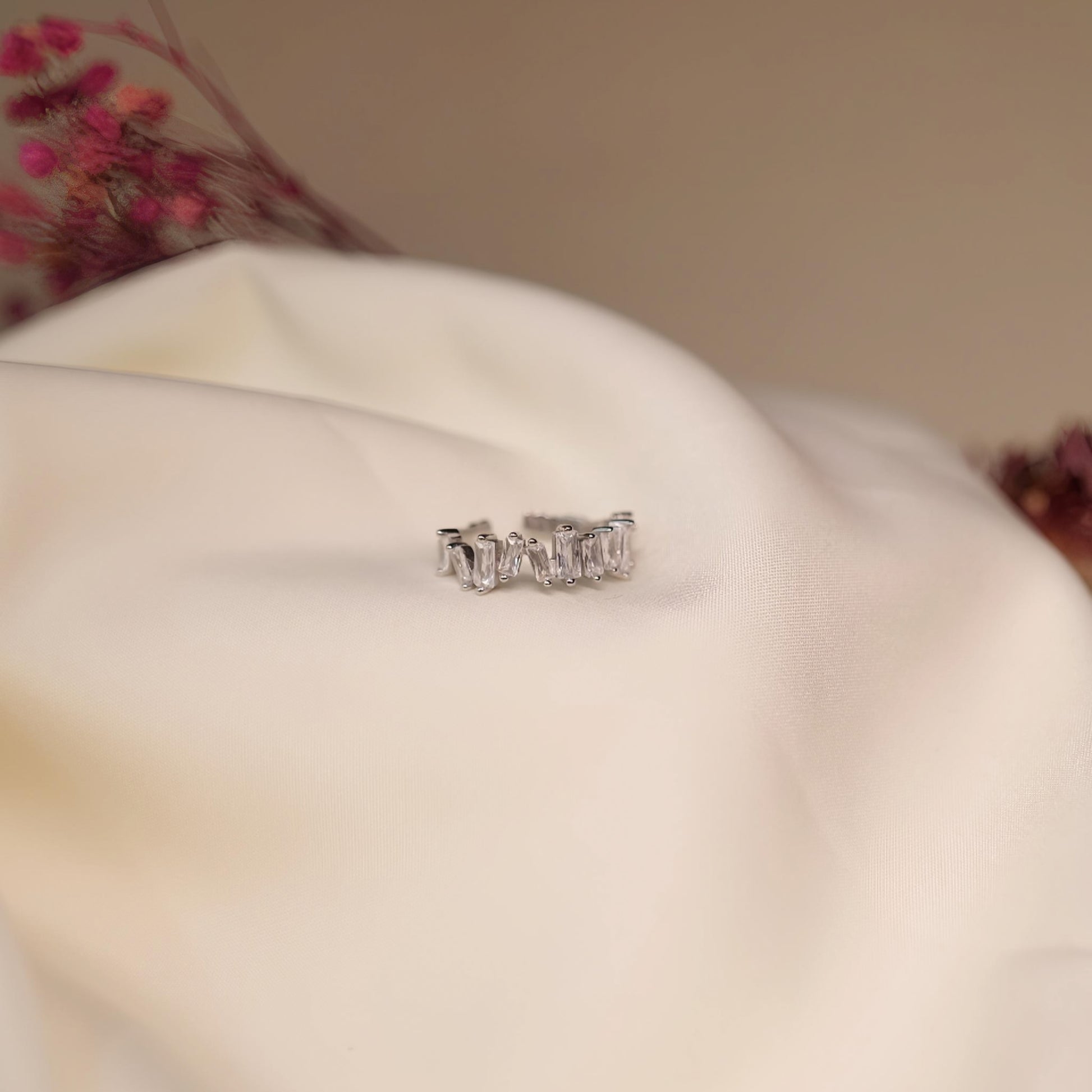 Celeste Baguette Spark Ring
