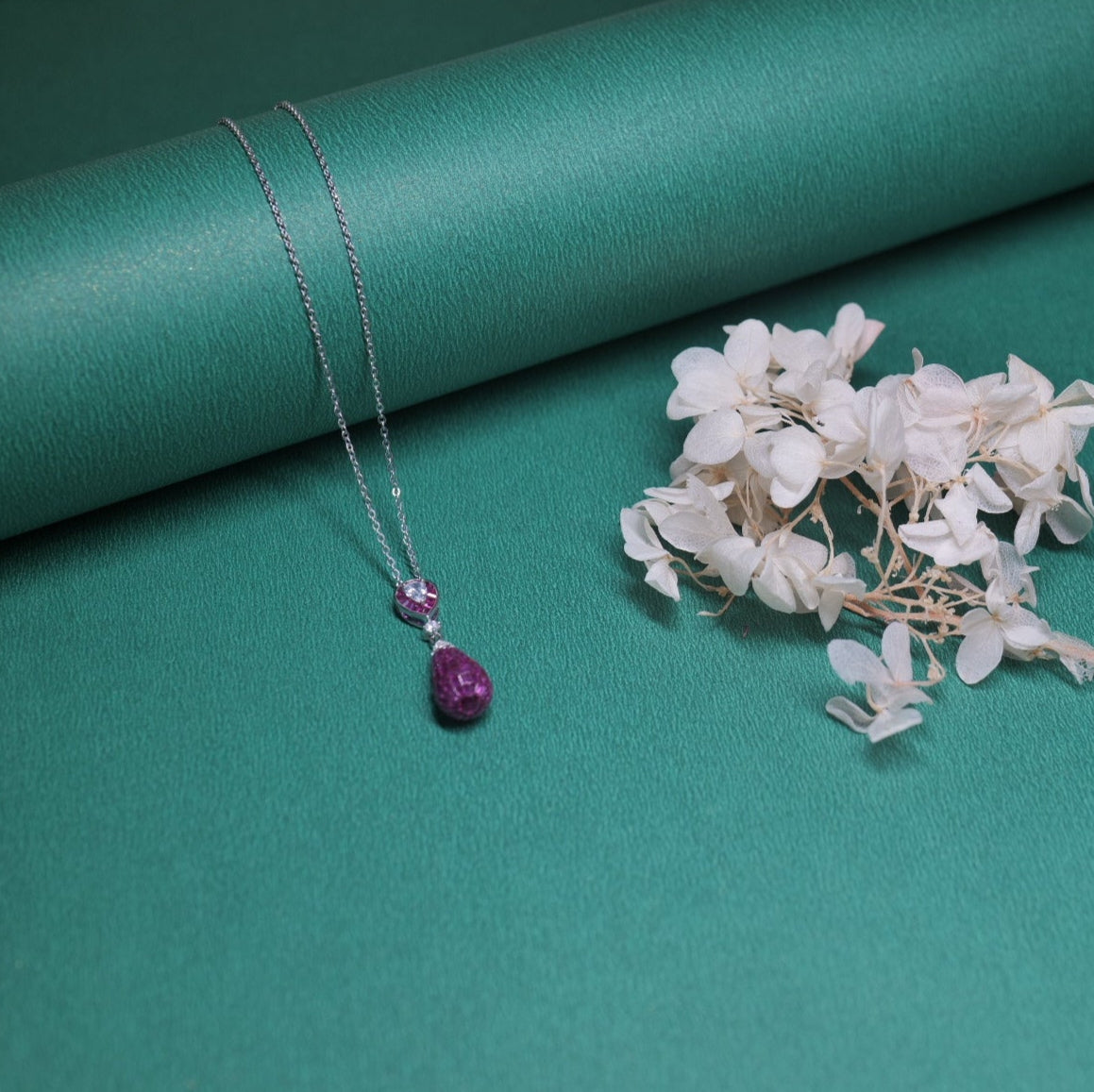 Rosavelle Cascade Teardrop Necklace
