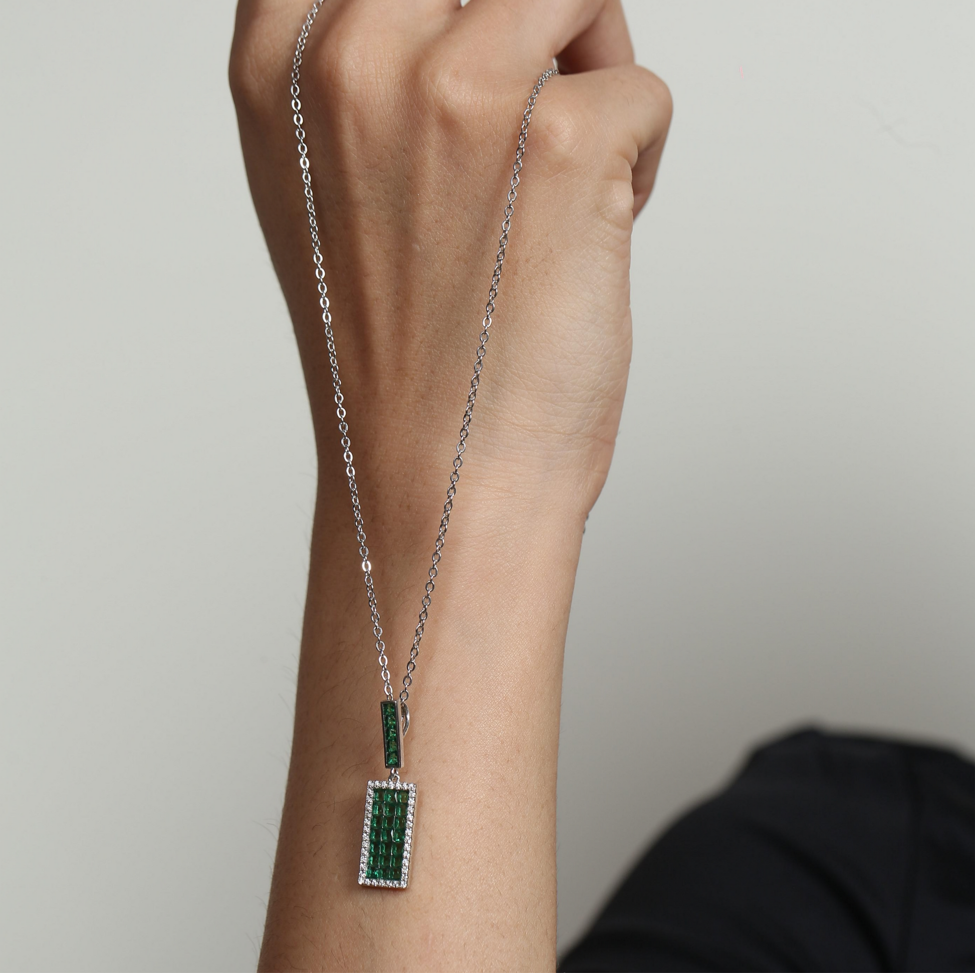 Emerald Mosaic Luxe Necklace