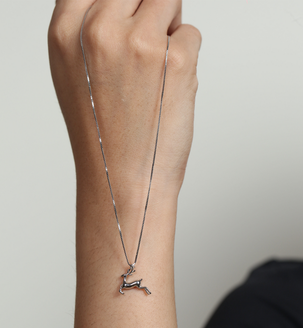 Celeste Deer Pendant Necklace