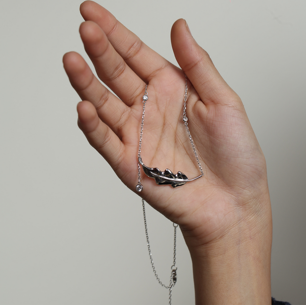 Celeste Feather Whisper Necklace