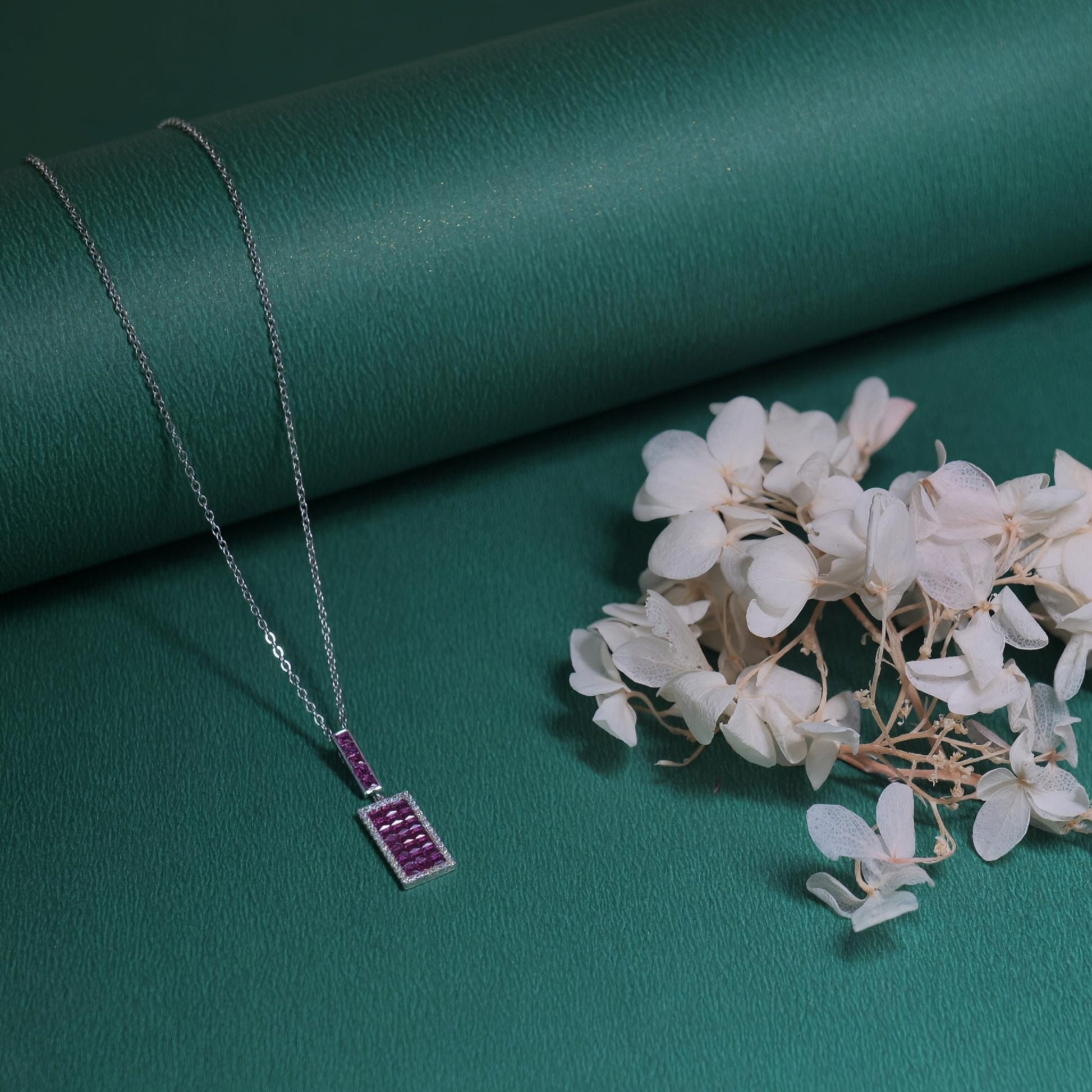 Celeste Pink Luxe Pendant Necklace