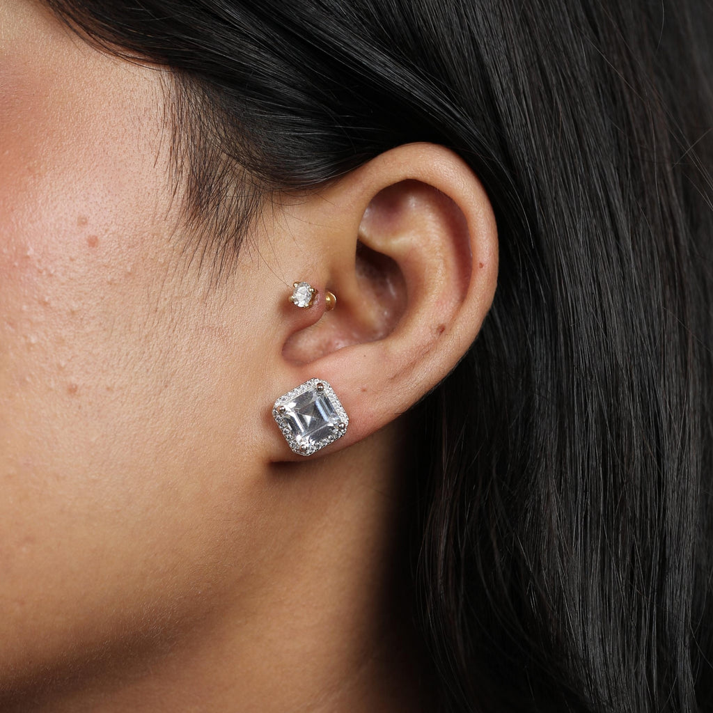 Celestia Emerald Radiance Studs