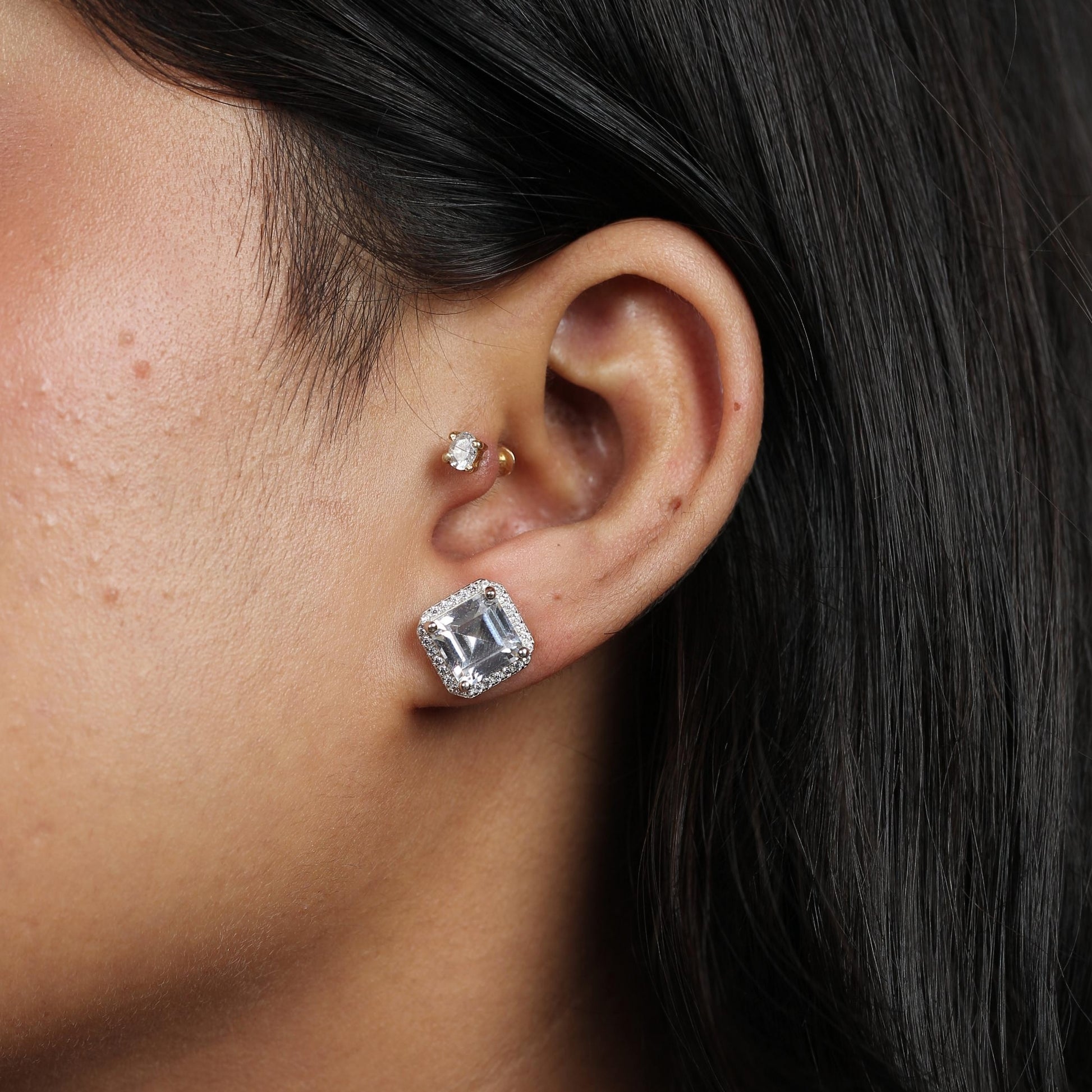 Celestia Emerald Radiance Studs
