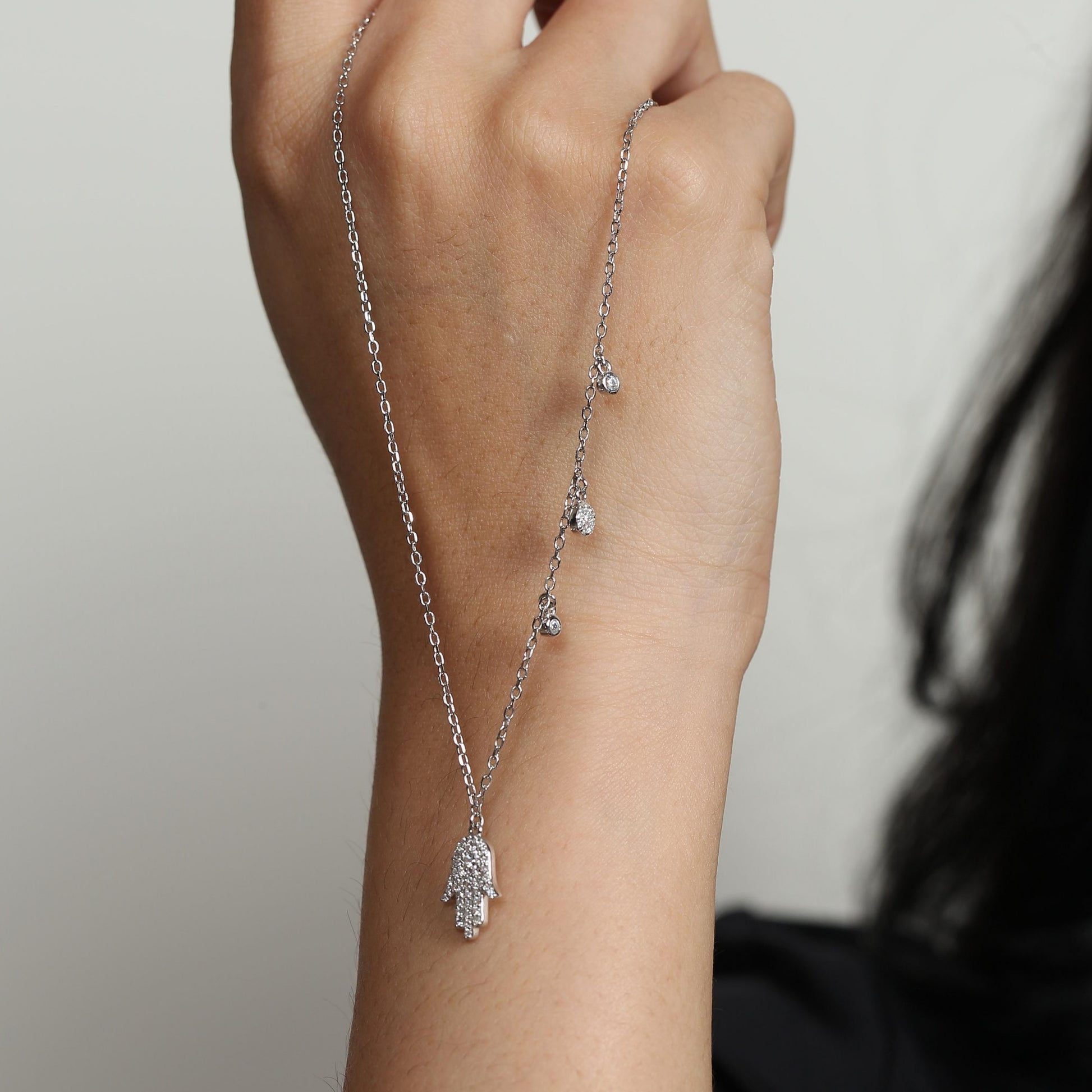 Safiya Hamsa Charm Necklace