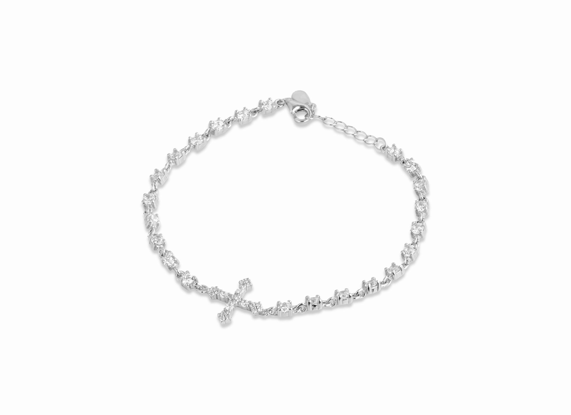 Divina Cross Crystal Faith Bracelet